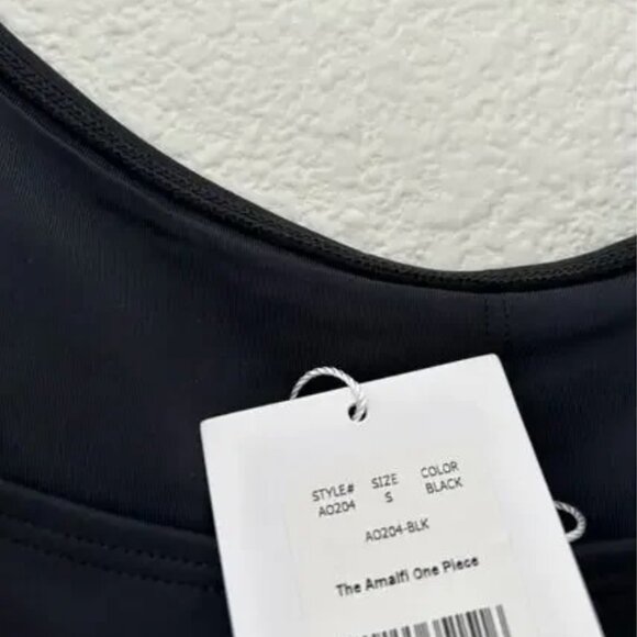 Andie Swim the Amalfi Eco Nylon One Piece in Black S NWT - Picture 5 of 6